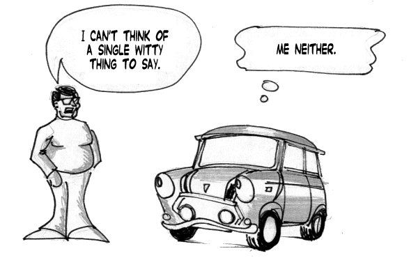 sorry, can	 think of a cartoon.