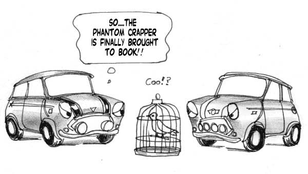 Behind bars at last!